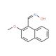 2-methoxy-1-naphthaldehyde oxime (CAS 99806-91-4) - chemical structure image