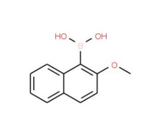 2-Methoxy-1-naphthaleneboronic acid (CAS 104116-17-8) - chemical structure image