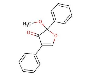 2-Methoxy-2,4-diphenyl-3(2H)-furanone (CAS 50632-57-0) - chemical structure image