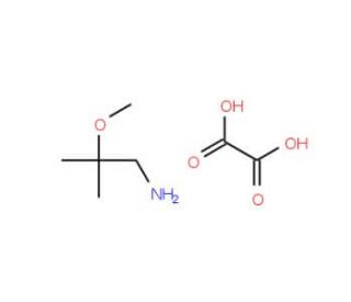 (2-Methoxy-2-methylpropyl)amine oxalate - chemical structure image