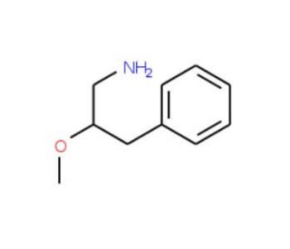 2-Methoxy-3-phenyl-1-propanamine (CAS 883545-49-1) - chemical structure image
