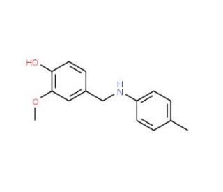 2-methoxy-4-{[(4-methylphenyl)amino]methyl}phenol - chemical structure image