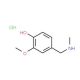 2-methoxy-4-[(methylamino)methyl]phenol hydrochloride - chemical structure image