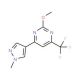 2-Methoxy-4-(1-methyl-1H-pyrazol-4-yl)-6-trifluoromethyl-pyrimidine - chemical structure image