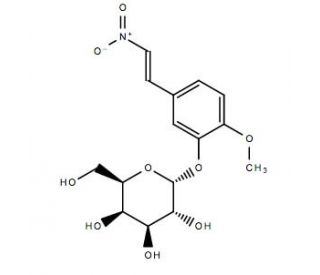 2-Methoxy-4-(2-nitrovinyl)phenyl &alpha;-D-galactopyranoside - chemical structure image