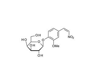 2-Methoxy-4-(2-nitrovinyl)phenyl &beta;-D-galactopyranoside (CAS 70622-78-5) - chemical structure image