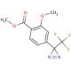 2-Methoxy-4-[3-(trifluoromethyl)-3H-diazirin-3-yl]benzoic Acid, Methyl Ester (CAS 154187-50-5) - chemical structure image