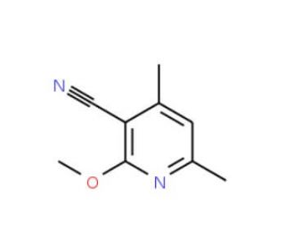 2-Methoxy-4,6-dimethylnicotinonitrile (CAS 65515-39-1) - chemical structure image