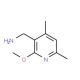 (2-methoxy-4,6-dimethylpyridin-3-yl)methanamine (CAS 46002-83-9) - chemical structure image