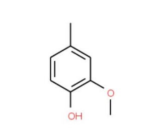 2-Methoxy-4-methylphenol (CAS 93-51-6) - chemical structure image