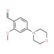 2-Methoxy-4-morpholin-4-yl-benzaldehyde - chemical structure image