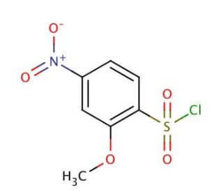 2-Methoxy-4-nitrobenzenesulfonyl chloride (CAS 21320-91-2) - chemical structure image
