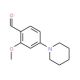 2-Methoxy-4-piperidin-1-yl-benzaldehyde - chemical structure image