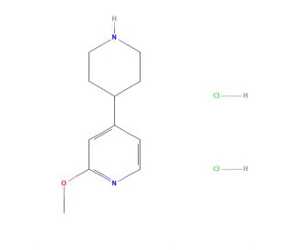2-Methoxy-4-(piperidin-4-yl)pyridine dihydrochloride (CAS 1137950-54-9) - chemical structure image