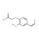 (2-Methoxy-4-propenyl-phenoxy)-acetic acid (CAS 7510-46-5) - chemical structure image