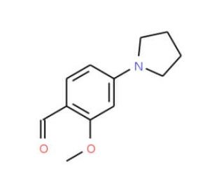 2-Methoxy-4-pyrrolidin-1-yl-benzaldehyde - chemical structure image