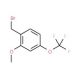 2-Methoxy-4-(trifluoromethoxy)benzyl bromide (CAS 886500-35-2) - chemical structure image