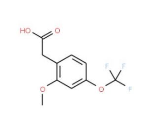 2-Methoxy-4-(trifluoromethoxy)phenylacetic acid - chemical structure image
