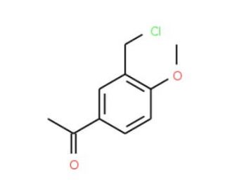 2-Methoxy-5-acetylbenzyl chloride (CAS 62581-82-2) - chemical structure image