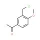 2-Methoxy-5-acetylbenzyl chloride (CAS 62581-82-2) - chemical structure image