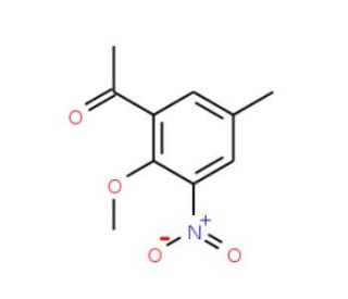 2-Methoxy-5-methyl-3-nitroacetophenone - chemical structure image