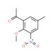 2-Methoxy-5-methyl-3-nitroacetophenone - chemical structure image