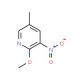 2-Methoxy-5-methyl-3-nitropyridine (CAS 33252-62-9) - chemical structure image
