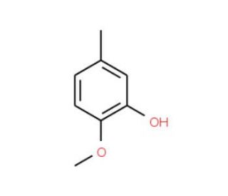 2-Methoxy-5-methylphenol (CAS 1195-09-1) - chemical structure image
