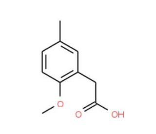 (2-methoxy-5-methylphenyl)acetic acid (CAS 58506-24-4) - chemical structure image