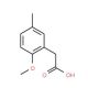 (2-methoxy-5-methylphenyl)acetic acid (CAS 58506-24-4) - chemical structure image