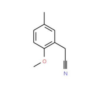 (2-methoxy-5-methylphenyl)acetonitrile (CAS 7048-42-2) - chemical structure image