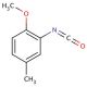 2-Methoxy-5-methylphenyl isocyanate (CAS 59741-04-7) - chemical structure image