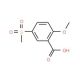 2-Methoxy-5-(methylsulphonyl)benzoic acid (CAS 50390-76-6) - chemical structure image