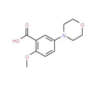 2-Methoxy-5-morpholin-4-yl-benzoic acid - chemical structure image