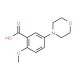 2-Methoxy-5-morpholin-4-yl-benzoic acid - chemical structure image