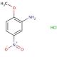 2-methoxy-5-nitroaniline hydrochloride (CAS 67827-72-9) - chemical structure image