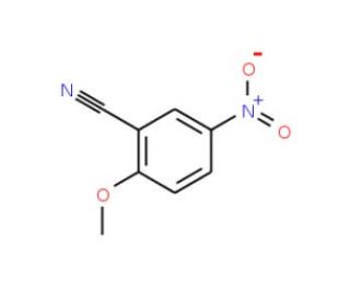 2-Methoxy-5-nitrobenzonitrile (CAS 10496-75-0) - chemical structure image