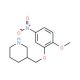 2-Methoxy-5-nitrophenyl 3-piperidinylmethyl ether - chemical structure image