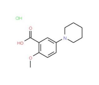 2-Methoxy-5-piperidin-1-yl-benzoic acid hydrochloride - chemical structure image