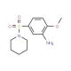 2-Methoxy-5-(piperidine-1-sulfonyl)-phenylamine - chemical structure image