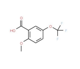 2-Methoxy-5-(trifluoromethoxy)benzoic acid (CAS 191604-88-3) - chemical structure image