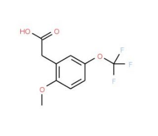 2-Methoxy-5-(trifluoromethoxy)phenylacetic acid - chemical structure image