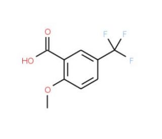 2-Methoxy-5-(trifluoromethyl)benzoic acid (CAS 4864-01-1) - chemical structure image