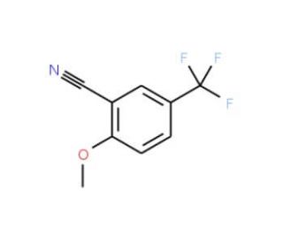 2-Methoxy-5-(trifluoromethyl)benzonitrile (CAS 34636-92-5) - chemical structure image