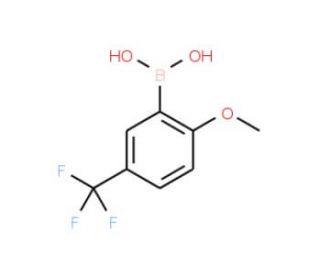 2-Methoxy-5-(trifluoromethyl)phenylboronic acid (CAS 240139-82-6) - chemical structure image