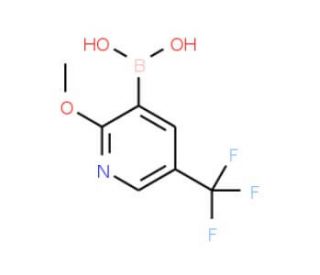 2-Methoxy-5-trifluoromethylpyridine-3-boronic acid (CAS 1072946-55-4) - chemical structure image