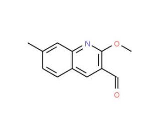 2-Methoxy-7-methyl-quinoline-3-carbaldehyde - chemical structure image
