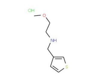 (2-Methoxy-ethyl)-thiophen-3-ylmethyl-amine hydrochloride - chemical structure image