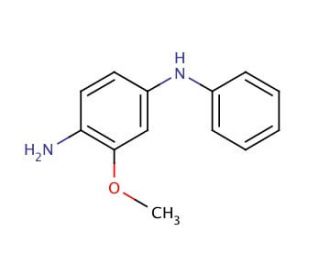 2-Methoxy-N<sup>4</sup>-phenyl-1,4-phenylenediamine (CAS 5840-10-8) - chemical structure image
