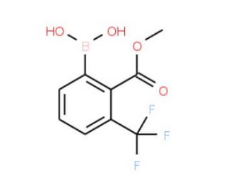 2-(Methoxycarbonyl)-3-(trifluoromethyl)phenylboronic acid (CAS 1150114-32-1) - chemical structure image